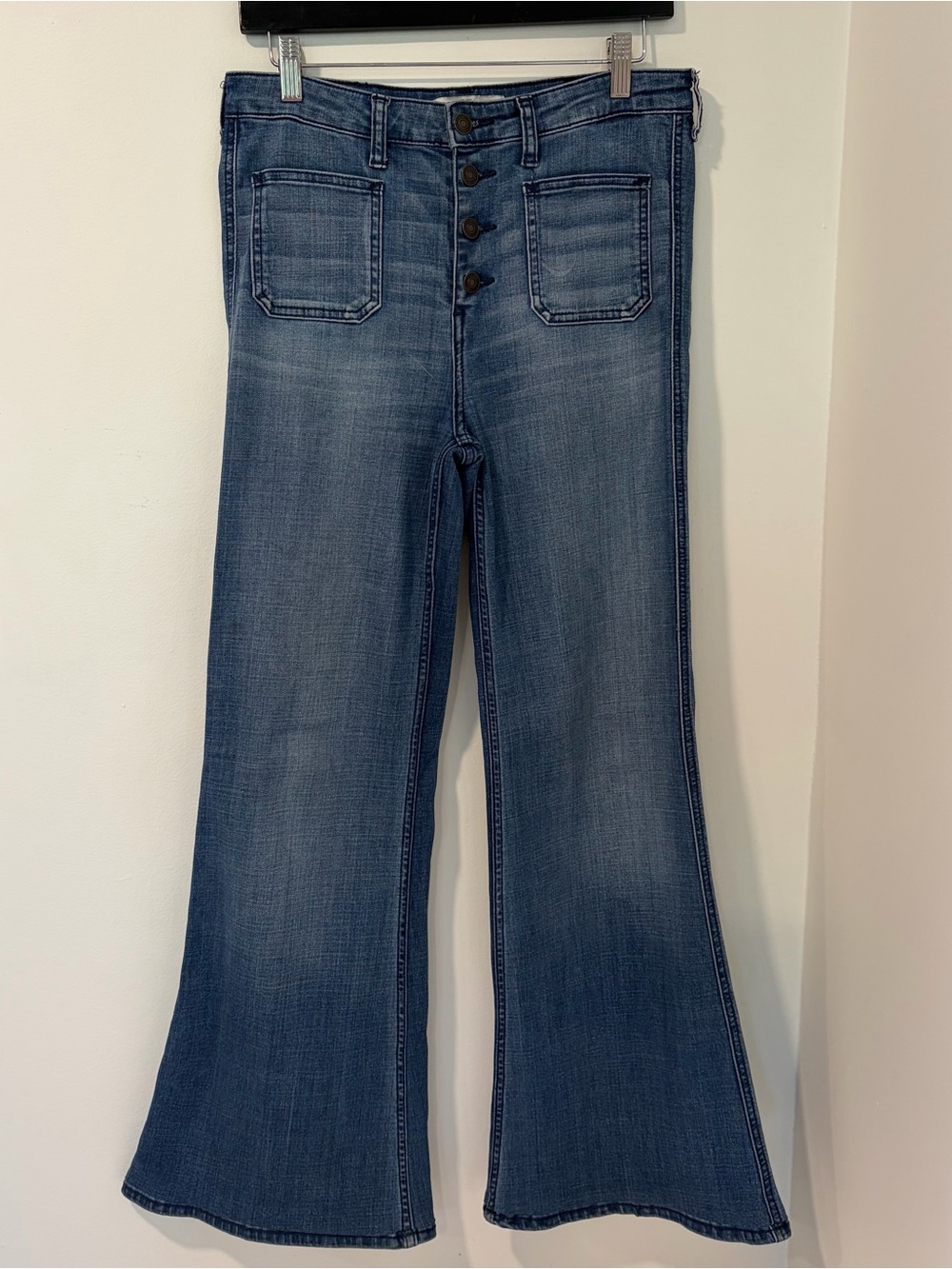 Abercrombie and Fitch flare button fly jeans